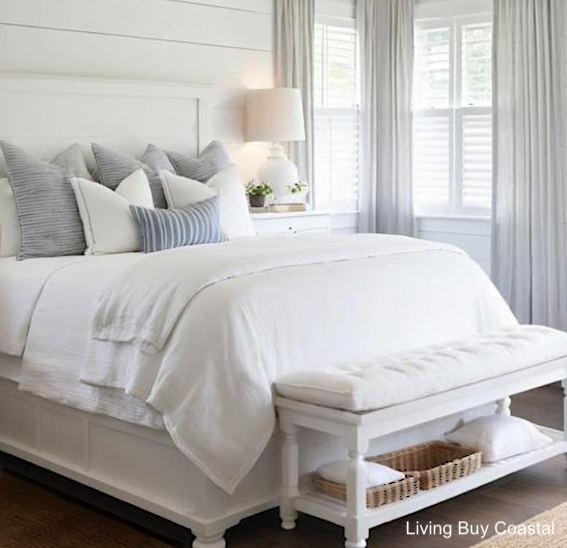 A Dream Coastal Bedroom Makeover in a Rental