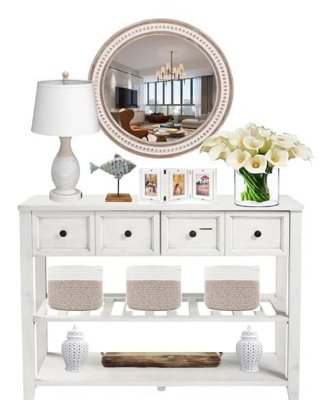 3 Beautiful Coastal Console Table Decor Ideas